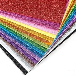 A4 GLITTER FOAM SHEET WITHOUT STICKER CH3 - Multicolour 10Nos